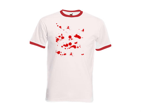Pánské tričko s kontrastními lemy Krev