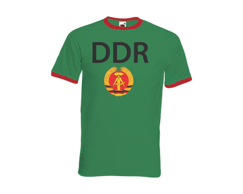 Pánské tričko s kontrastními lemy DDR