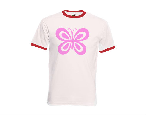 Pánské tričko s kontrastními lemy Motýl