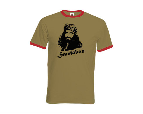 Pánské tričko s kontrastními lemy Sandokan