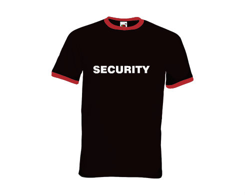 Pánské tričko s kontrastními lemy Security