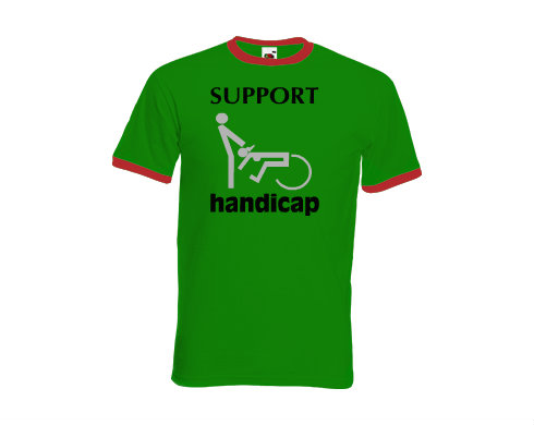 Pánské tričko s kontrastními lemy Support handicap