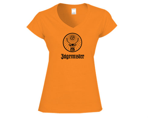 Dámské tričko V-výstřih Jágrmistr