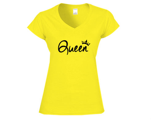 Dámské tričko V-výstřih Queen