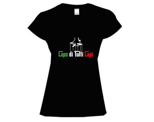 Dámské tričko V-výstřih Capo di tutti Capi