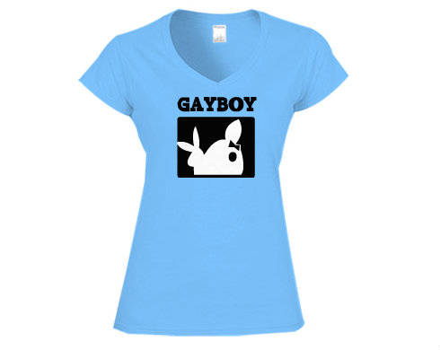 Dámské tričko V-výstřih Gayboy