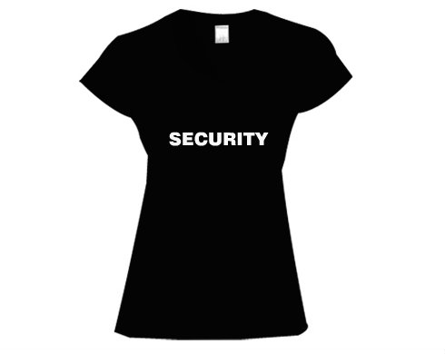 Dámské tričko V-výstřih Security