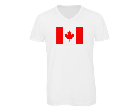 Pánské triko s výstřihem do V Kanada