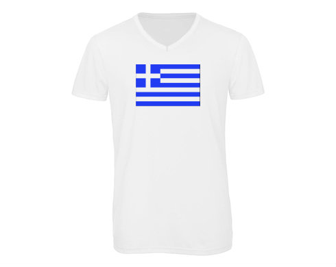 Pánské triko s výstřihem do V Řecko