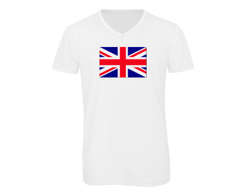 Pánské triko s výstřihem do V Velká Britanie