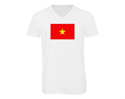 Pánské triko s výstřihem do V Vietnam