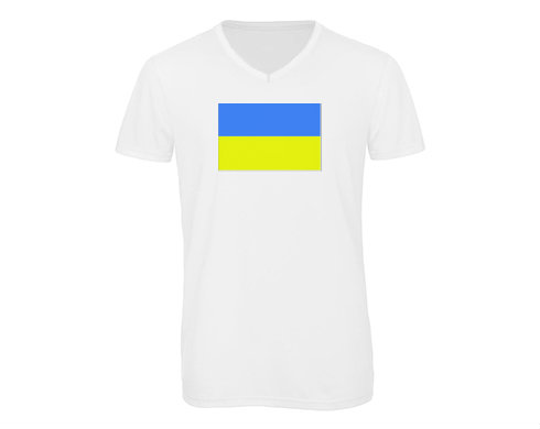 Pánské triko s výstřihem do V Ukrajina