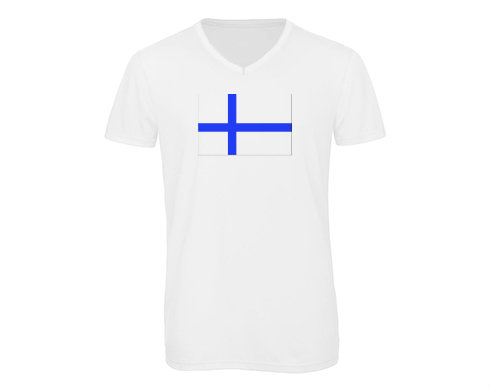 Pánské triko s výstřihem do V Finsko