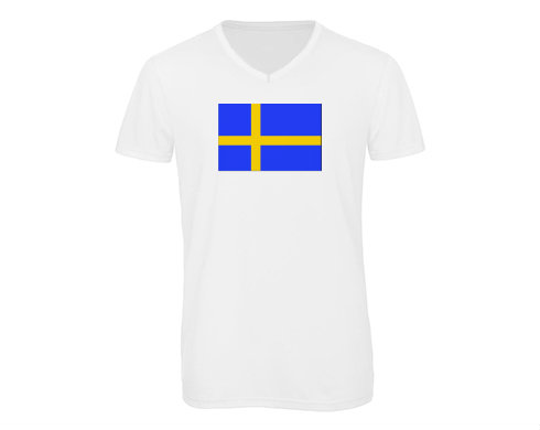 Pánské triko s výstřihem do V Švédsko