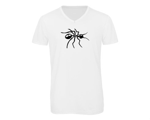 Pánské triko s výstřihem do V mravenec