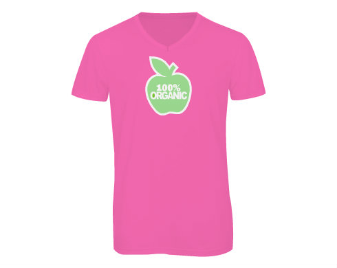 Pánské triko s výstřihem do V 100% Organic