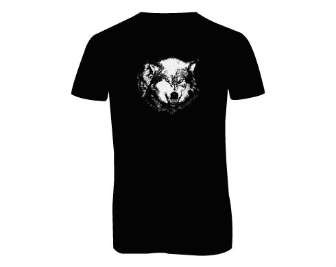 Pánské triko s výstřihem do V Wolf