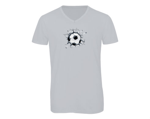 Pánské triko s výstřihem do V Fotbalový míč