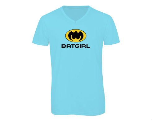 Pánské triko s výstřihem do V Batgirl
