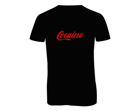 Pánské triko s výstřihem do V Cocaine