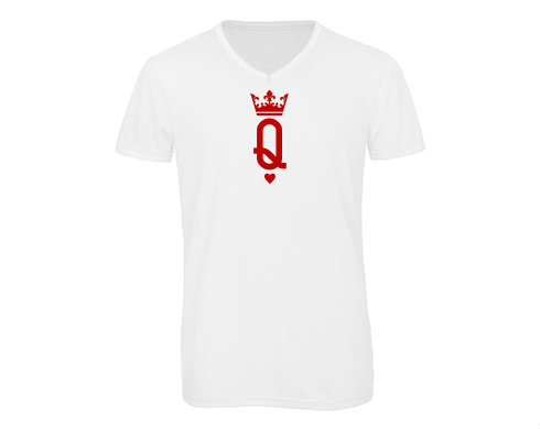 Pánské triko s výstřihem do V Q as queen