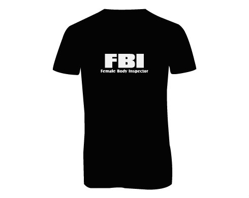 Pánské triko s výstřihem do V FBI