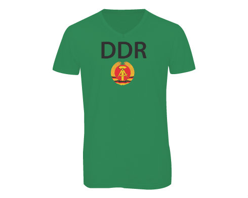 Pánské triko s výstřihem do V DDR