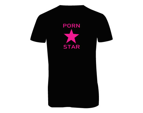 Pánské triko s výstřihem do V Porn star