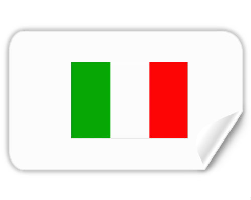 Samolepky obdelník Itálie