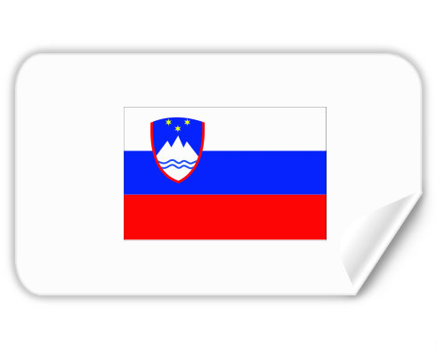 Samolepky obdelník Slovinsko