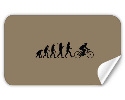 Samolepky obdelník Evolution Bicycle