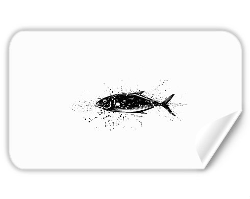 Samolepky obdelník Ryba
