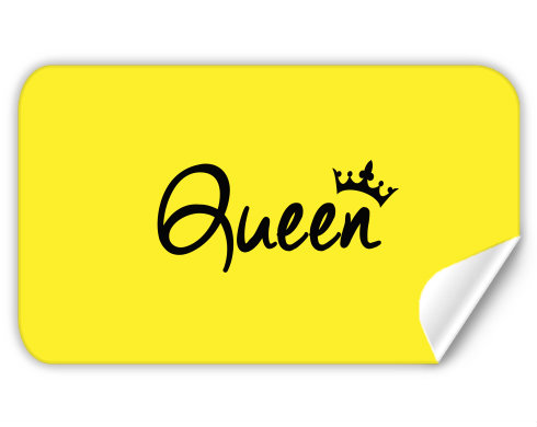 Samolepky obdelník Queen