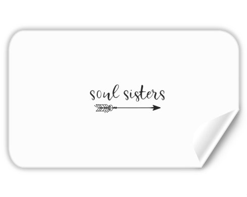 Samolepky obdelník Soul sisters