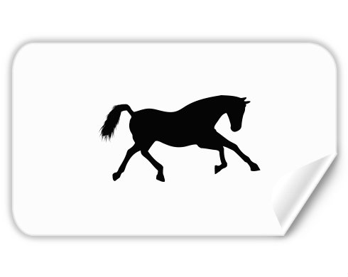 Samolepky obdelník Běžící kůň