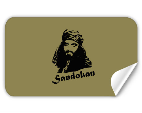 Samolepky obdelník Sandokan
