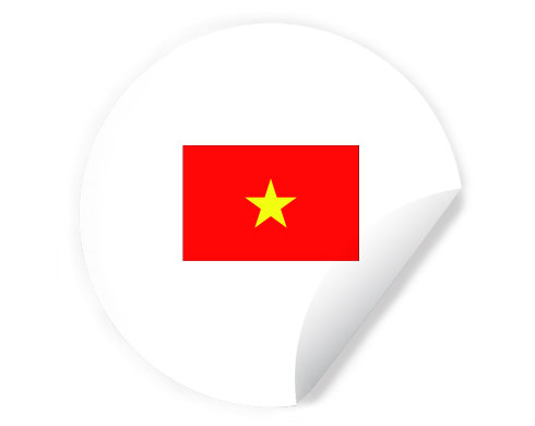 Samolepky kruh Vietnam