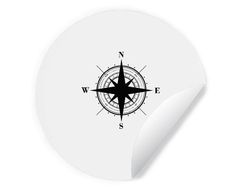 Samolepky kruh Kompas