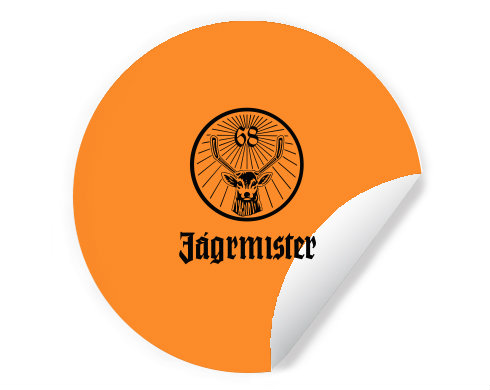 Samolepky kruh Jágrmistr