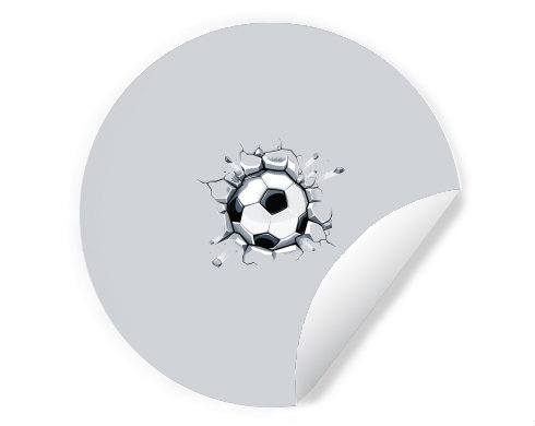 Samolepky kruh Fotbalový míč