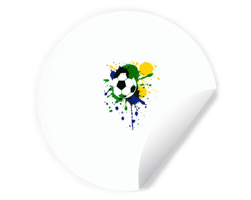 Samolepky kruh Fotbalový míč