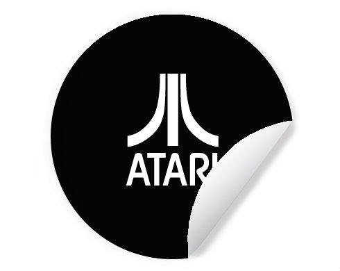 Samolepky kruh Atari