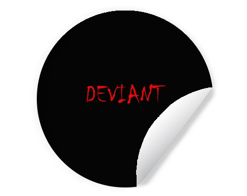 Samolepky kruh Deviant