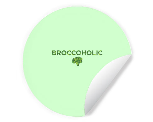 Samolepky kruh BROCCOHOLIC