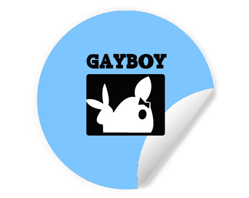 Samolepky kruh Gayboy