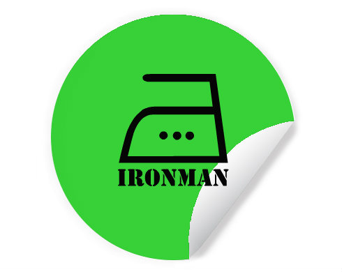 Samolepky kruh Ironman