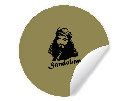 Samolepky kruh Sandokan