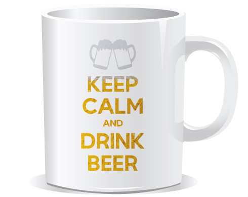 Hrnek Premium Keep calm and drink beer