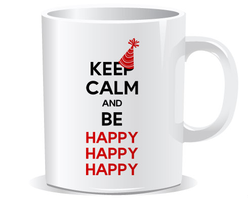 Hrnek Premium Keep calm and be happy