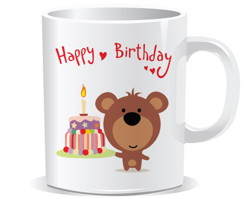 Hrnek Premium Happy Birthday Bear